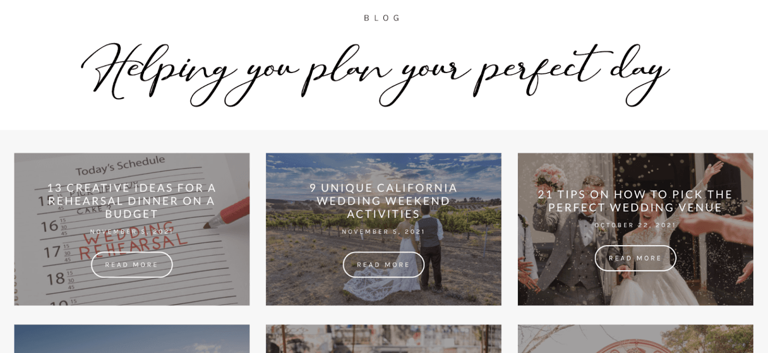 Venue blog answering planning questions