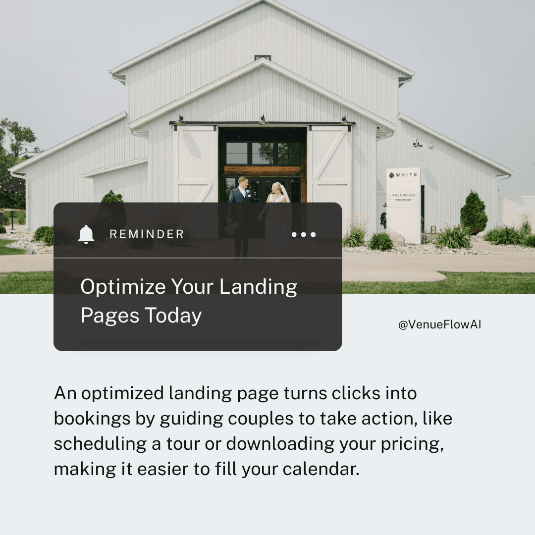 Tip on optimizing venue landing pages